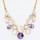 Wholesale Gold Vintage Opal Statement Necklaces Pendant